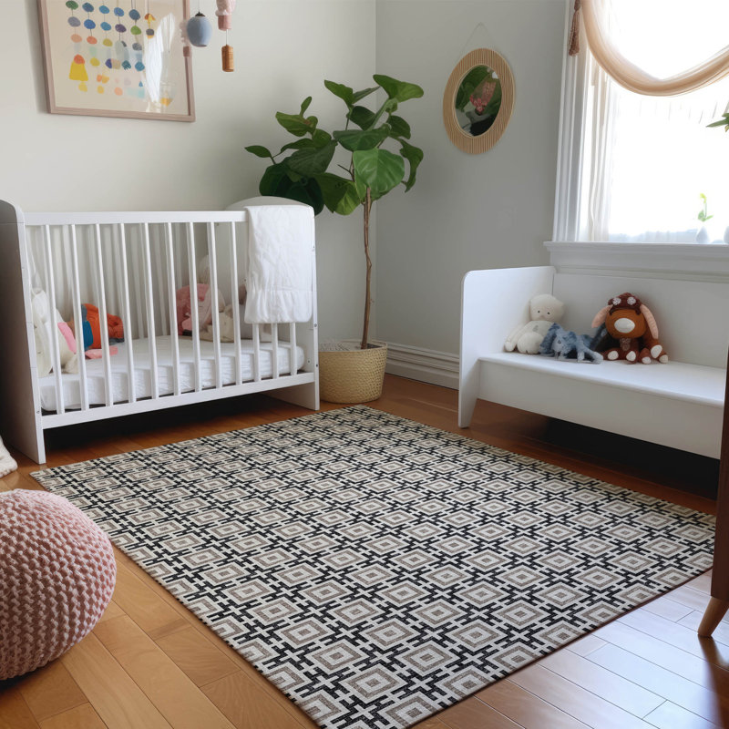 Tapis intérieur / extérieur Loreen avec envers antidérapant, Rectangle 5 pi x 7 pi 6 po