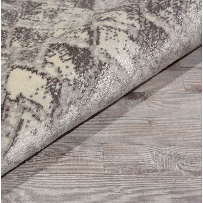Baronets Viscose Abstract Indoor Rug, Round 8'