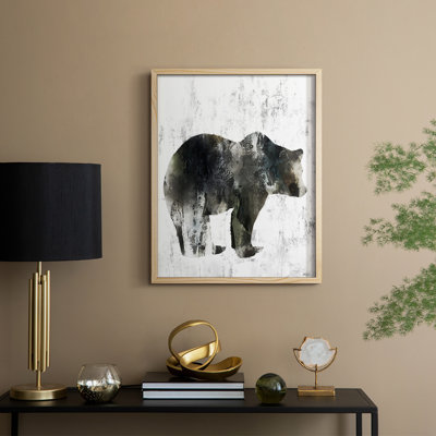 Bear Totem Framed Print - Solid Wood