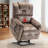 35.5'' W Dual Motor Power Lift  Recliner Chair with Massage and Heat