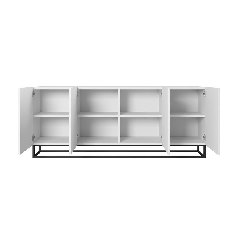 Mehrunisha 200cm Sideboard, White Matte