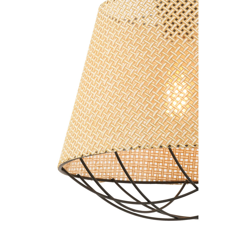 Stylish Camel Metal Chandelier, 25.6 x 11.8 inches | Durable Metal Body, Fabric Cap (11.8 x 11.8 x 9.4 inches) | E27 Socket, Max 60W | CE Certified, Perfect for Living Room, Dining Room, and Entryways
