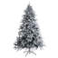 Luxury Pre-lit Faux Hinged Snowy Christmas Tree-117523829