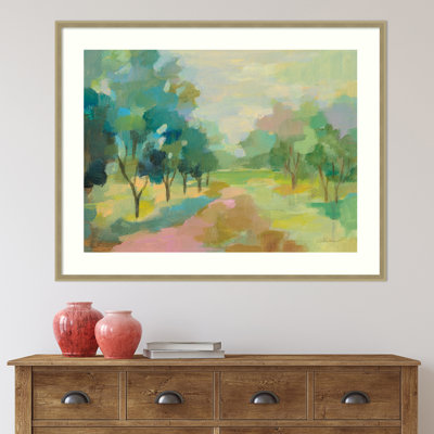 «Sunrise Forest» par Silvia Vassileva, reproduction d'art sur papier encadrée