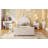 Upholstered Daybed With Rabbit Ear Shaped Headboard-1512888250