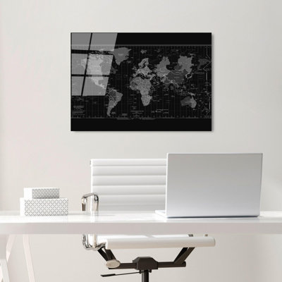 Élégante peinture décorative en verre trempé de 19,7 po x 27,6 po | 100% verre trempé, épaisseur: 0,16 pouce | Parfait pour la décoration intérieure, le salon et le bureau | Superbe œuvre d'art avec une esthétique moderne