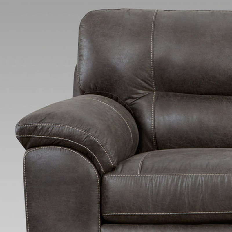 Chaise avec accoudoirs à plateau-coussin en tissu Contemporary