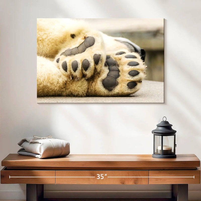 Brampt Polar Bear Paws, 16" H x 24" W
