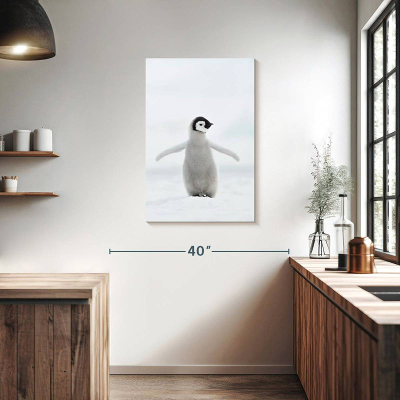 Brampt Lone Emperor Penguin, 36" H x 24" W