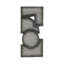 Teo Wall Sculpture Charcoal