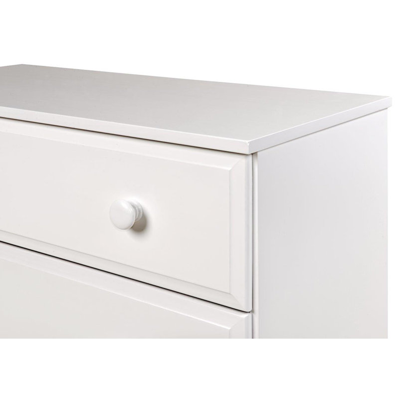 Commode 3 tiroirs Alayna, Blanc
