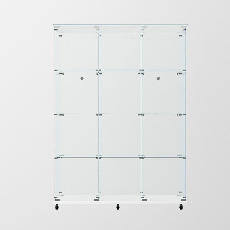 Vitrine en verre trempé, Blanc
