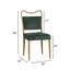 Chaise de salle à manger rembourrée en velours Mid-Century avec structure en métal grain de bois-1567952962-1571699650