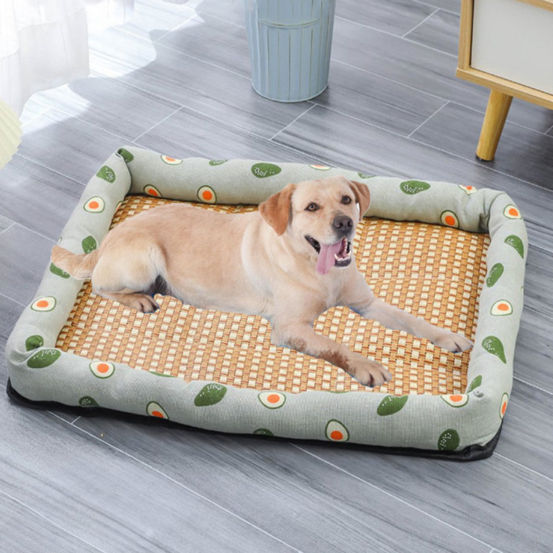 Tapis pour animaux de compagnie, nid pour chat, chenil pour chien, glace pour animaux, tapis pour animaux, lit pour animaux 35,5 * 28 pouces