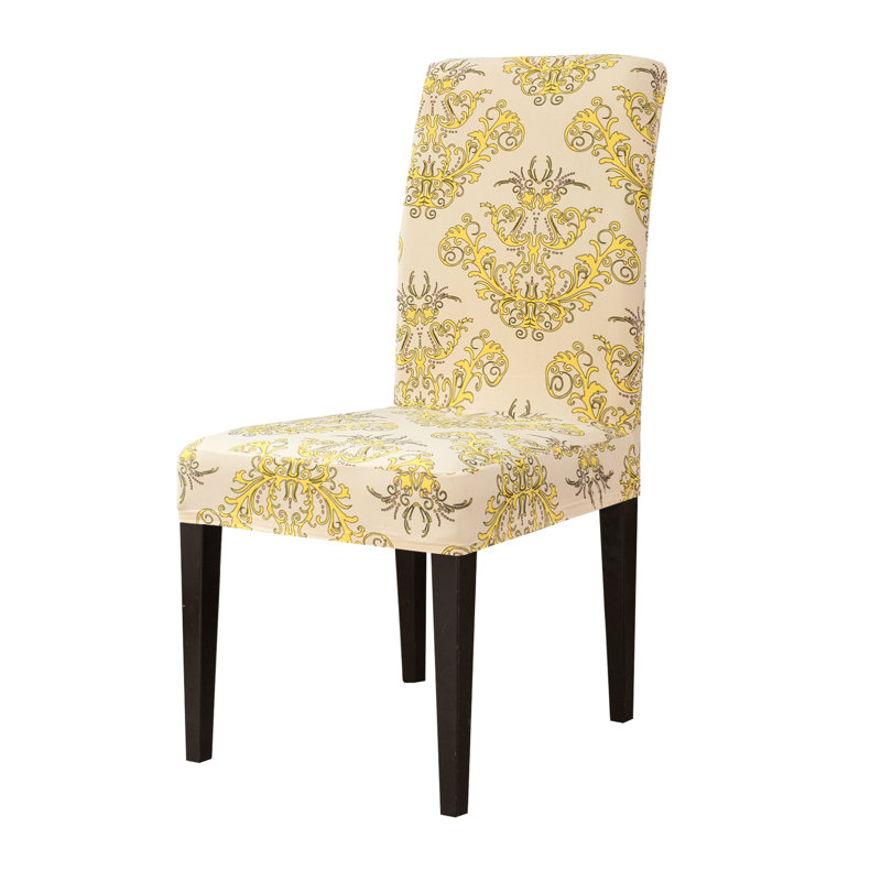 Housse pour chaise de salle à manger, Jaune