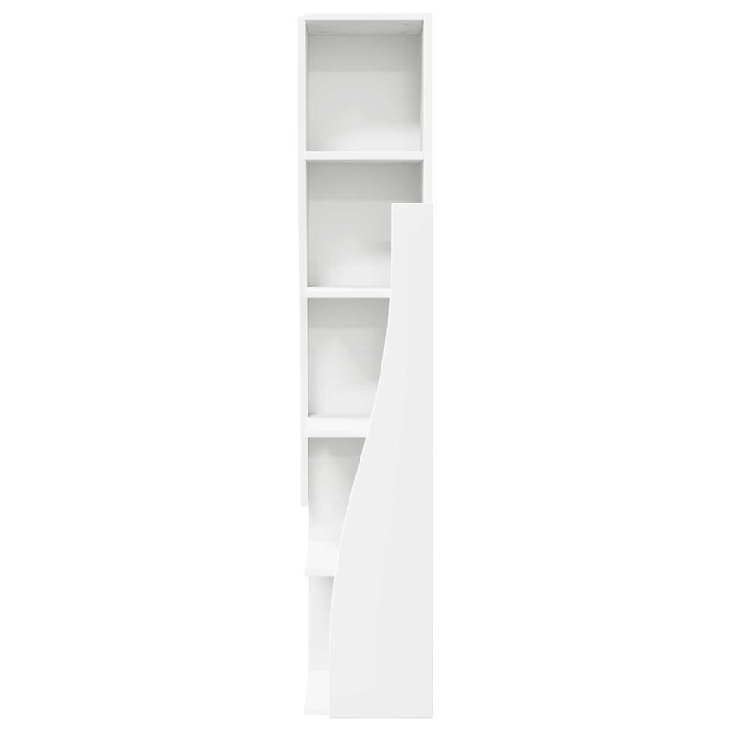 Engineered Wood Standard Accent Cabinet, 140 cm H x 27.5 cm L x 27 cm D, White