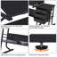 Rectangle Height Adjustable Flip Top 128cm L Modular Training Table Set and Chair Set with Modesty Panel