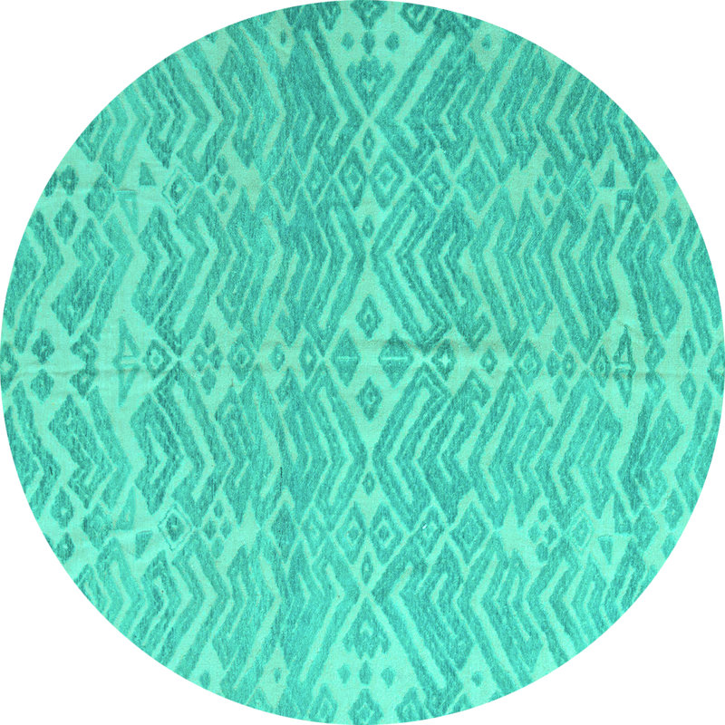 Mackena Performance Chevron Indoor Rug, Round 4'