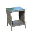 Table basse d'extérieur 1 table basse avec verre trempé transparent-125534797