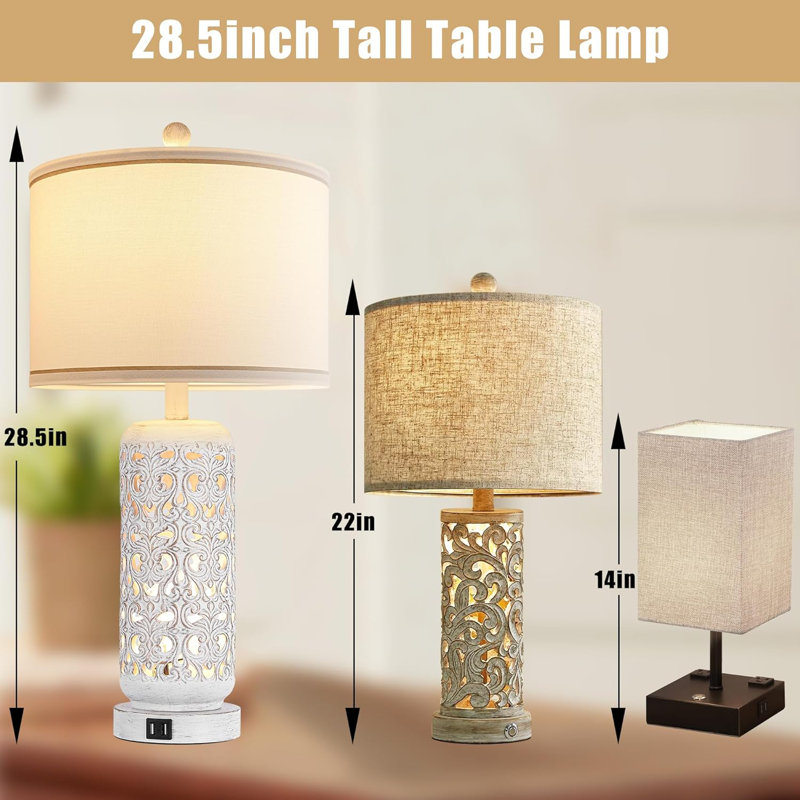 Bylas Ceramic USB Table Lamp