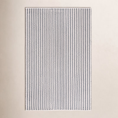 Hand-Woven Chevron Cotton Rug