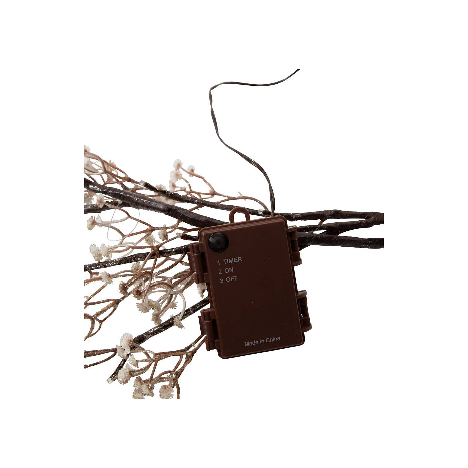 16'' in. Lighted Faux Baby's Breath Garland