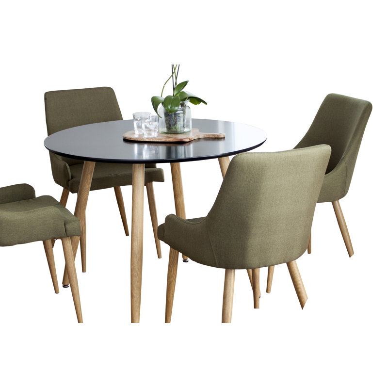 Australe 4 - Person Dining Set, Moss Green/Oak