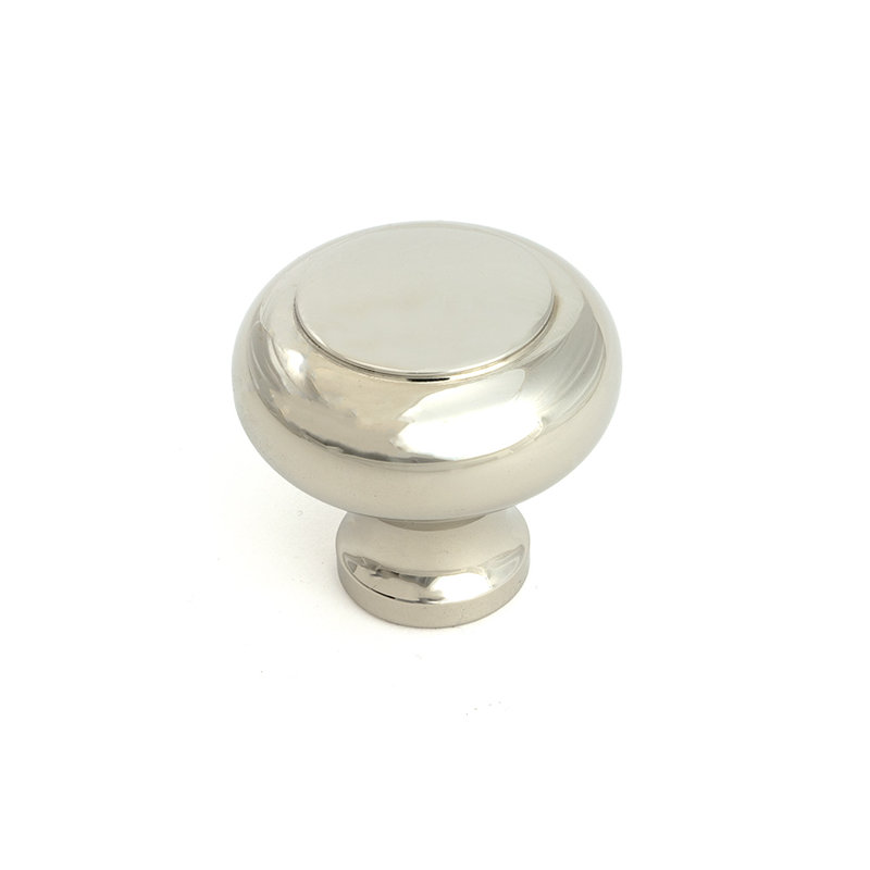 Regency Cabinet Knob, Polished Nickel, 1.57" Knob Diameter