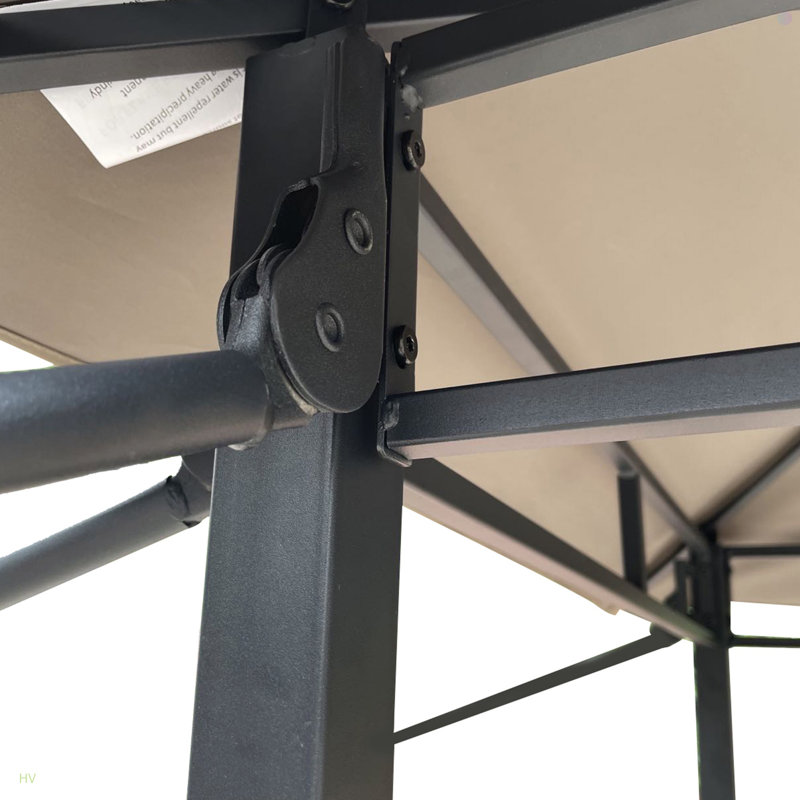 Structure extérieure en acier pour terrasse, jardin, cour et terrasse, Marron clair
