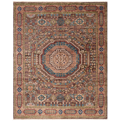 Oriental Hand-Knotted Wool Brown / Rust Area Rug