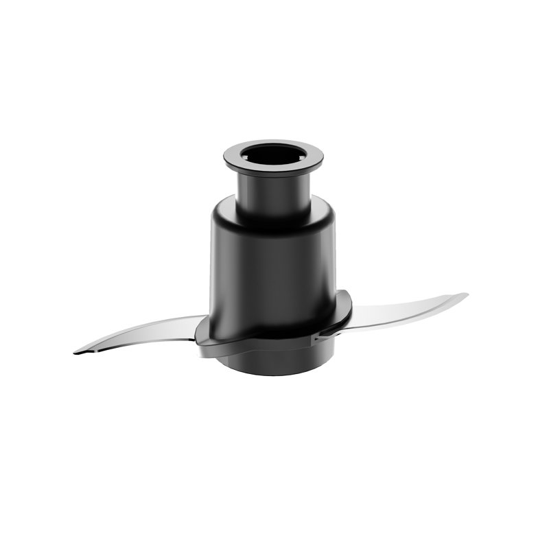 Black 8-Cup Food Processor with Stainless Steel Blade