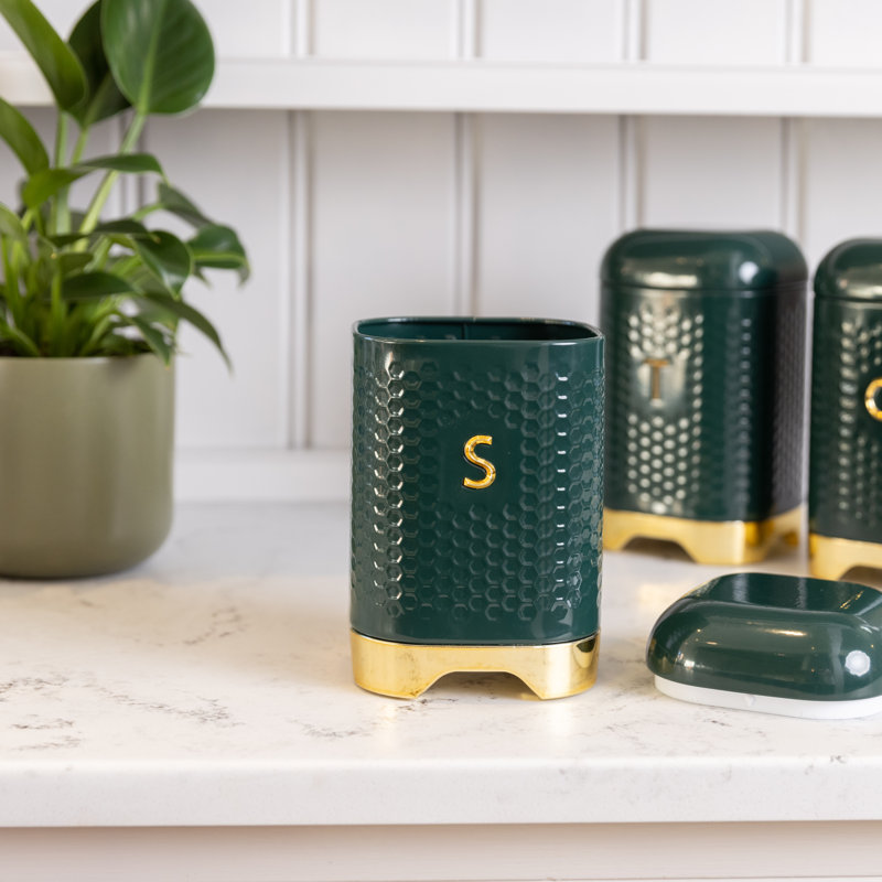 Lovello Sugar Kitchen Canister, Green