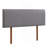 Grey Curved Adjustable Headboard King