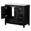 Meuble-lavabo 36 po avec lavabo en céramique, armoire de rangement abondante, 2 portes à fermeture douce et 5 tiroirs-615522813