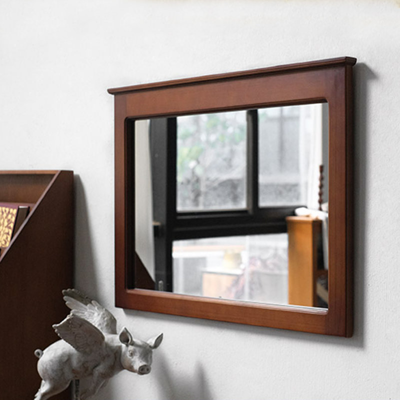 Rectangle Solid wood Wall Mirror
