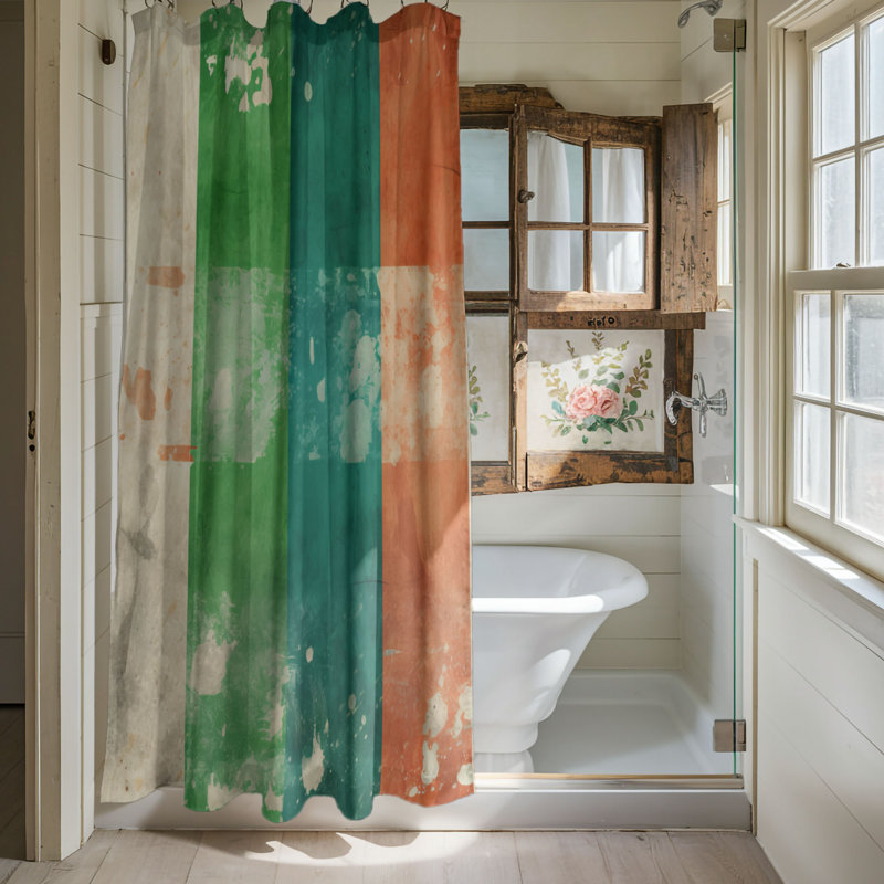 Ireland's Colors - Rideau de douche Premium, L 71 po x L 74 po