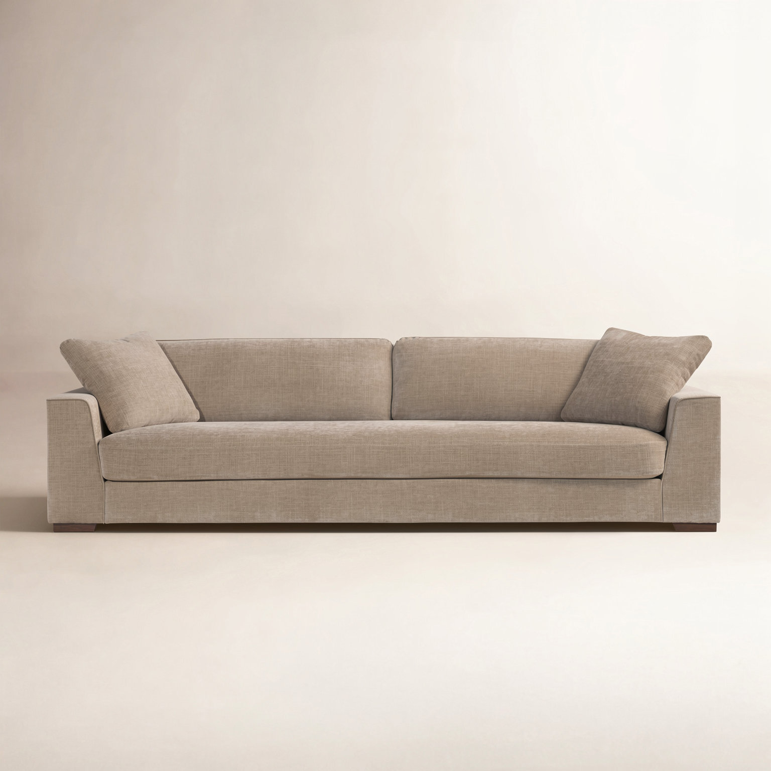 Capri 99" Sofa, Clove Brown Fabric