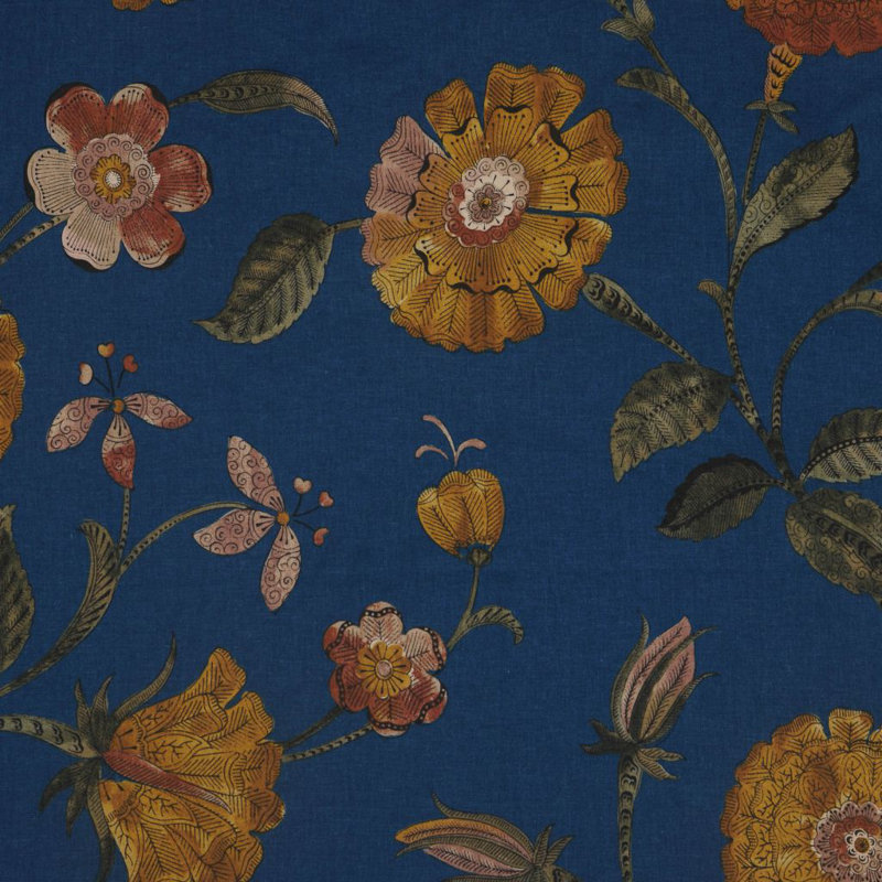 Allure Floral Fabric, Blue/Green/Pink/Yellow