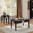 Black Coffee Table With Turned Legs