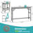 Outdoor 2-Person HDPE Patio Bar Set, All Weather Bar Table and Stools Set-719744087-707274260