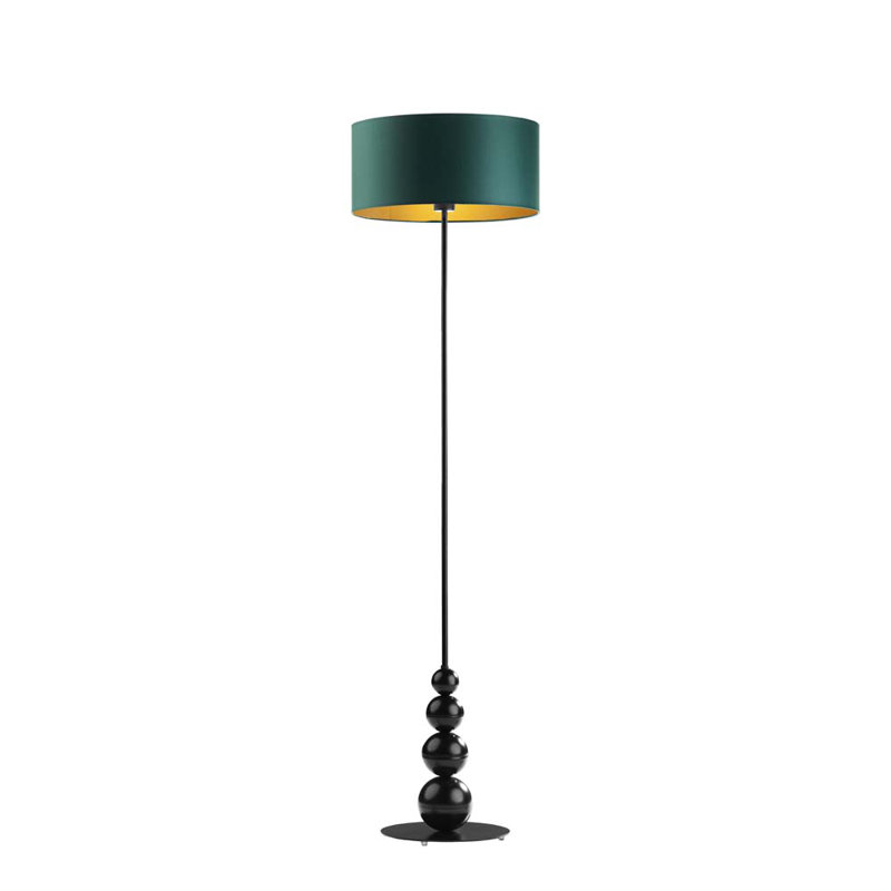 Cairns 166cm Traditional Floor Lamp, Teal, Black