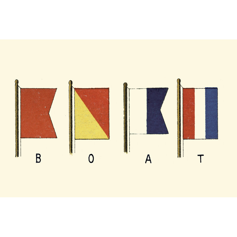 Boat - Wrapped Canvas Painting Print, 61cm H x 91cm W, Wrapped Canvas