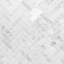 Carrara 1X3 Herringbone Polished Mosaic Tile