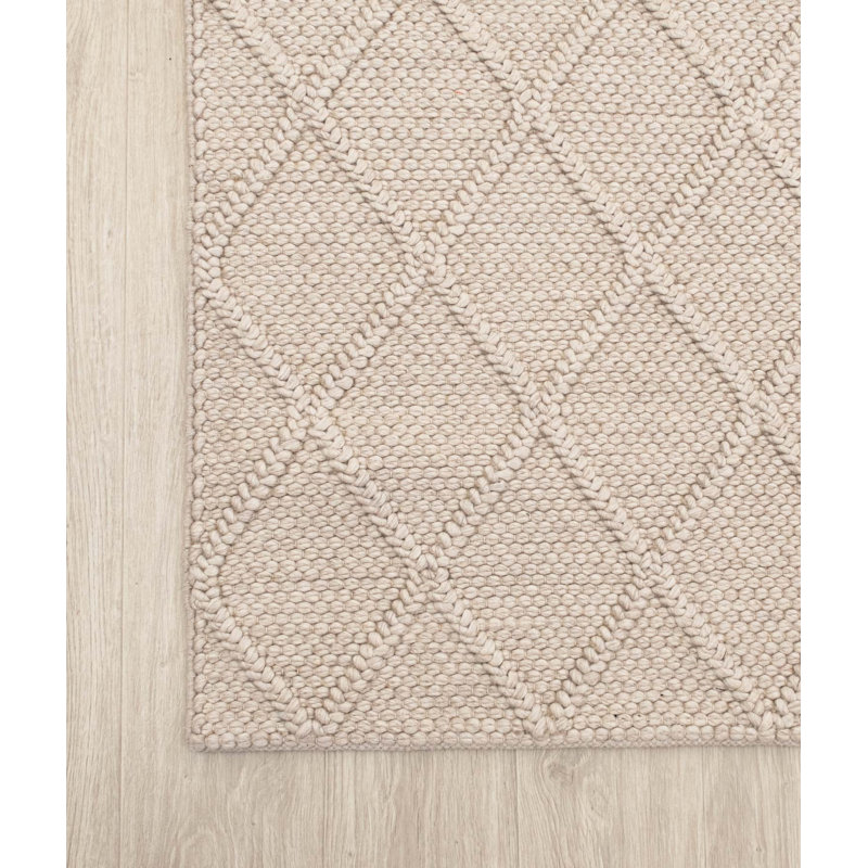 Tahar Wool Geometric Indoor Rug, Rectangle 3' x 5'