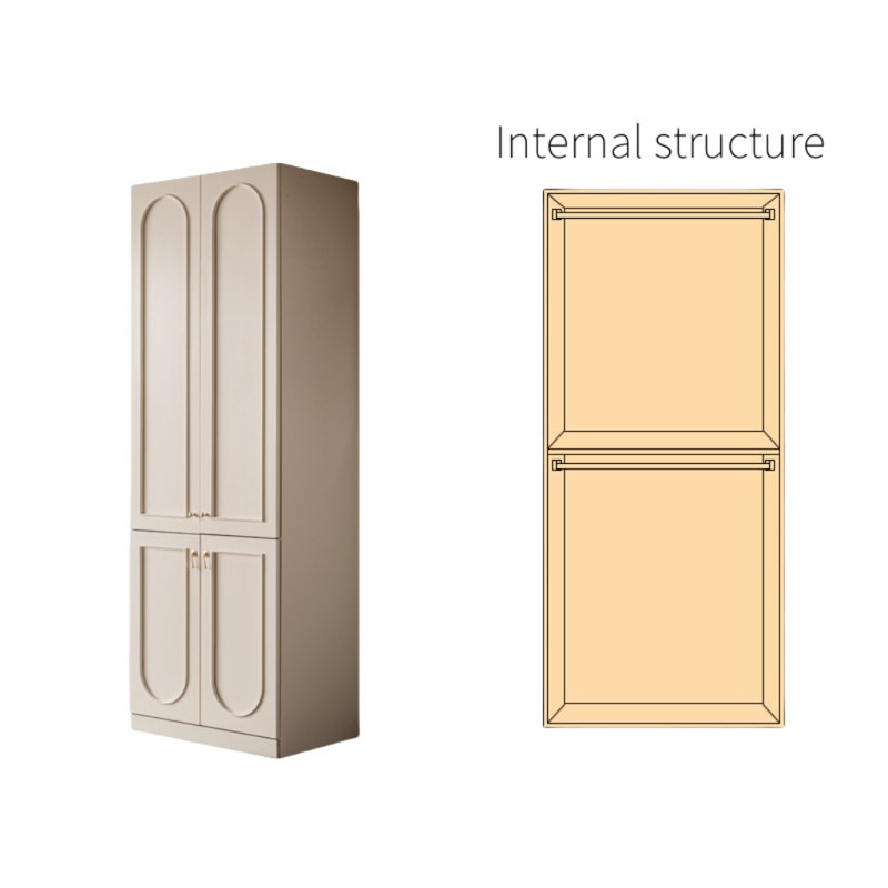 Garde-robe de luxe simple et moderne, H 82,68 po x l 31,5 po x P 23,62 po