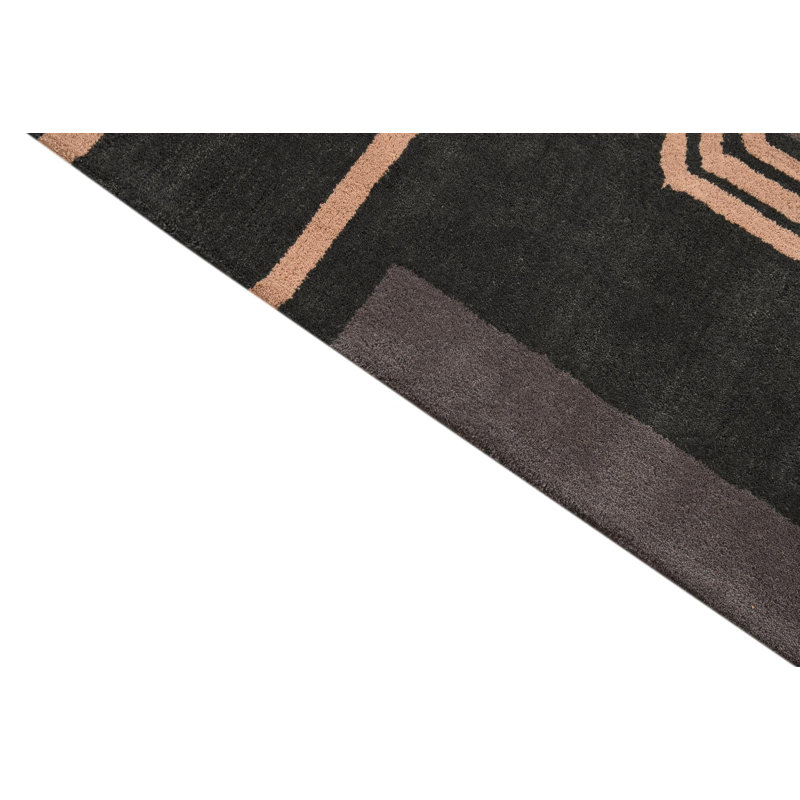 Tapis noir Otto