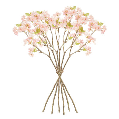 DOUBLE CHERRY BLOSSOM STEMS 28", SET OF 6