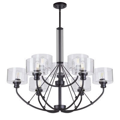 Dowding 9 - Light Dimmable Tiered Chandelier