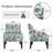 Marchan 28.7'' Wide Vintage Floral Soft Upholstered Fabric Armchair with Nailhead Trim and Lumbar Pillow-939500030