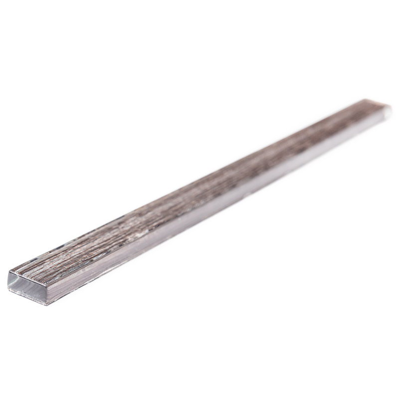 Carreau de doublure en verre brillant 1 po x 12 po Cosmos, Brun